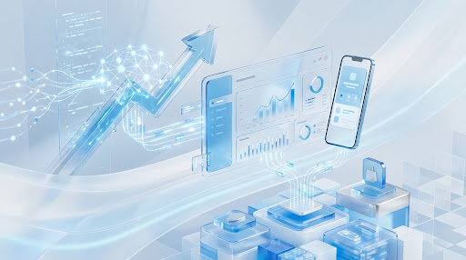 AI-powered analytics dashboard visualisation